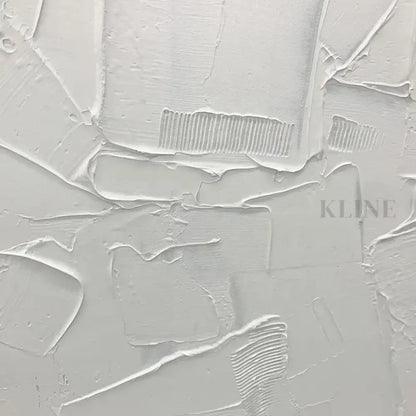 Square White Patches - Hand Painting