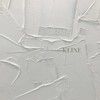 Square White Patches - Hand Painting