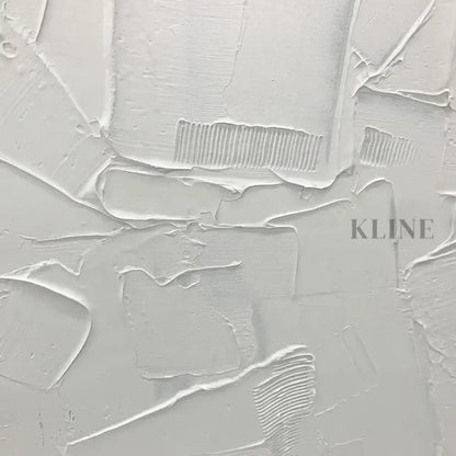 Square White Patches - Hand Painting