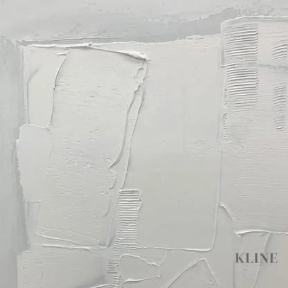 Square White Patches - Hand Painting