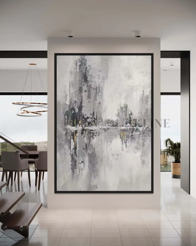 Starry Gray - Hand Painting キャンバスウォールアート