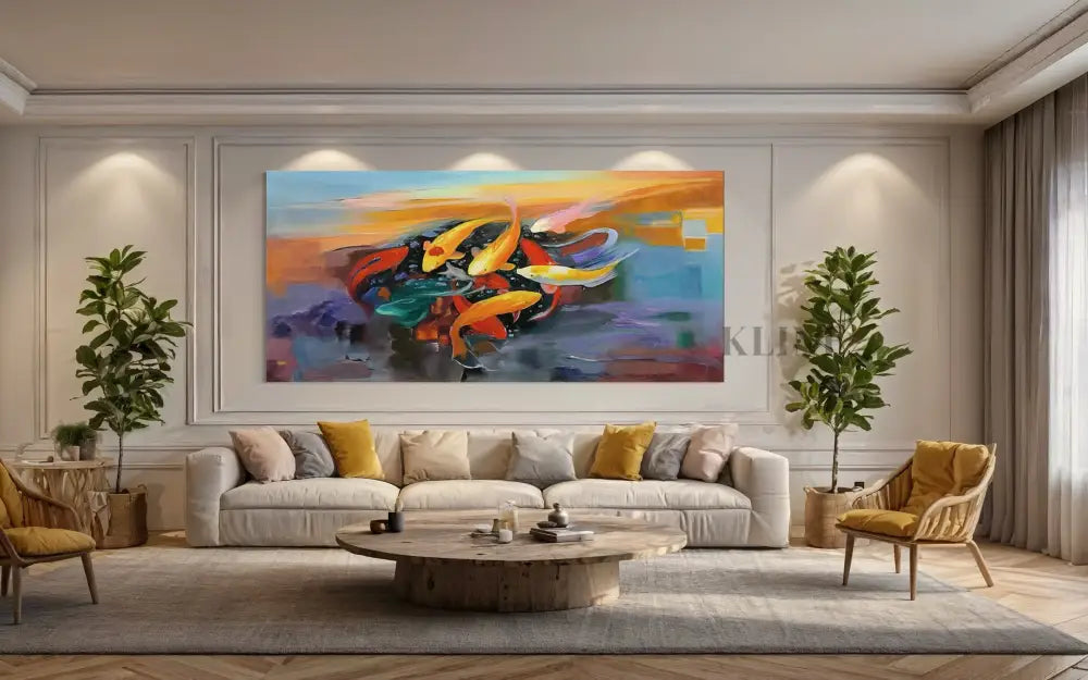 Still Waters Moving Dreams - Hand Painting Arte della parete su tela