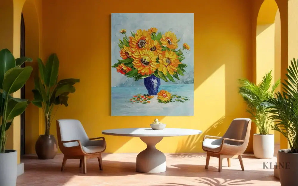Stillness in Petals - Hand Painting 