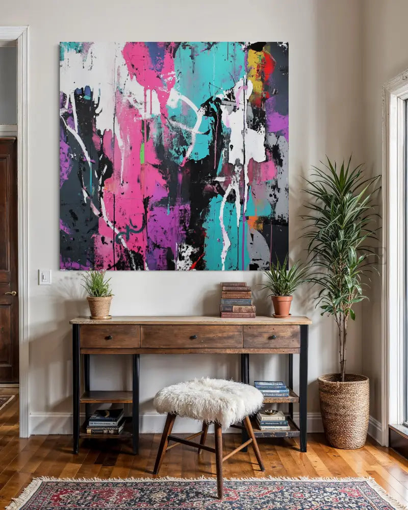 Street Energy Abstract - Hand Painting