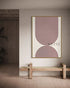 Striped Arches Burgundy - Hand Painting