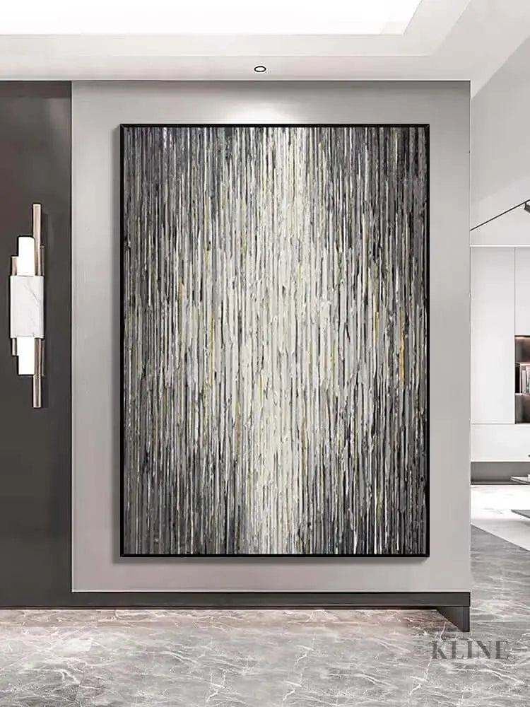 Stripes Textured Wall Art - Hand Painting 
