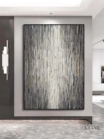 Stripes Textured Wall Art - Hand Painting