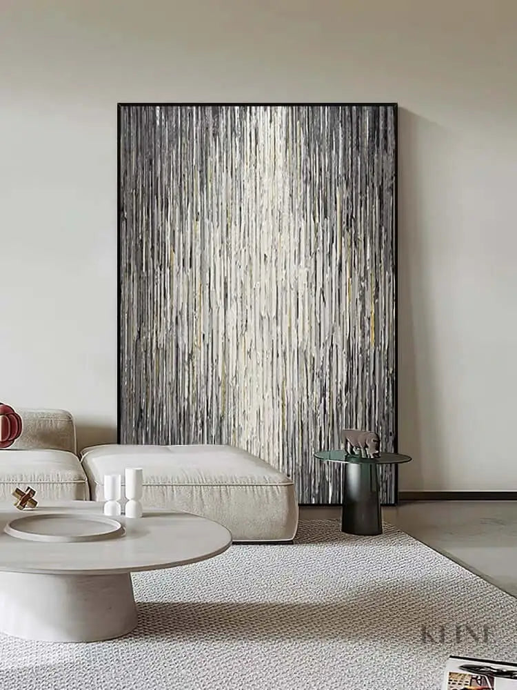 Stripes Textured Wall Art - Hand Painting 