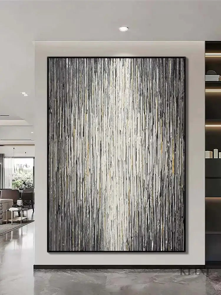 Stripes Textured Wall Art - Hand Painting