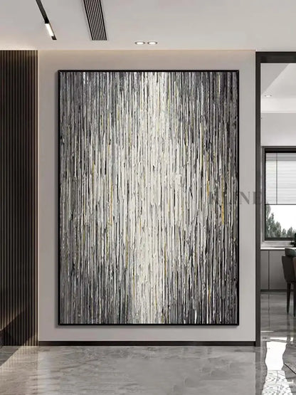 Stripes Textured Wall Art - Hand Painting