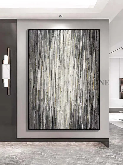 Stripes Textured Wall Art - Hand Painting