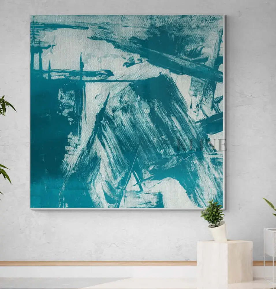 Submerso VI - Hand Painting Lounge Wall Art