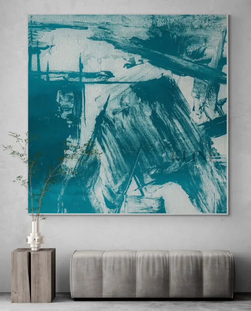 Submerso VI - Hand Painting Lounge Wall Art