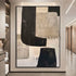 Subtle Harmony Warm Brown & Beige Textured Painting - Hand Painting
