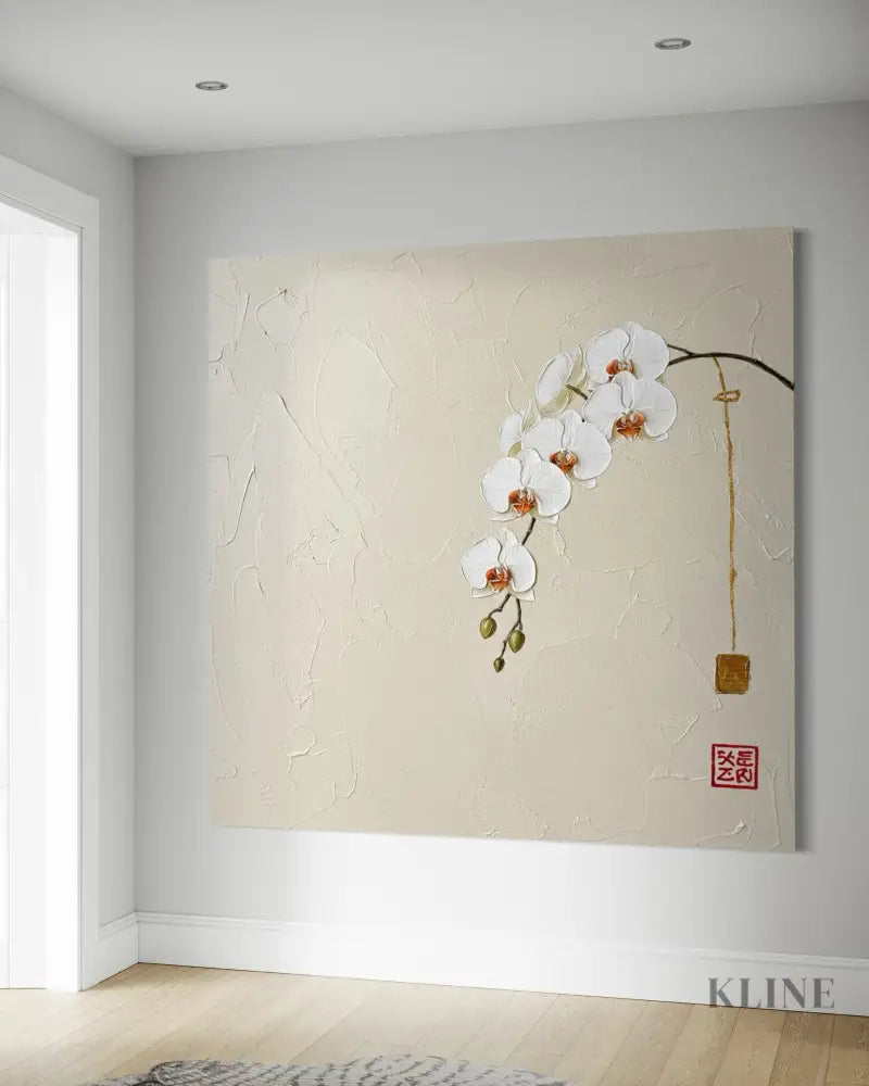 Subtle Oriental Flow - Hand Painting 
