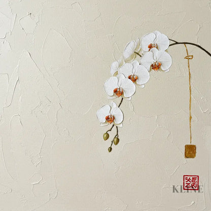 Subtle Oriental Flow - Hand Painting