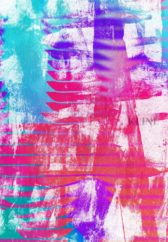 Summer Vybes II - Hand Painting Wandkunst für das Wohnzimmer