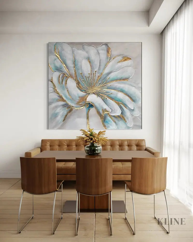 Sun-Kissed Indigo - Hand Painting 