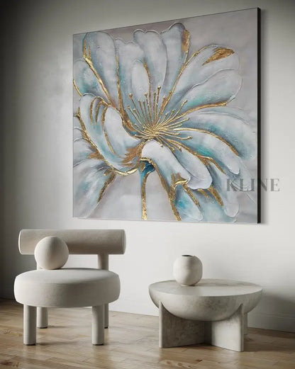 Sun-Kissed Indigo - Hand Painting
