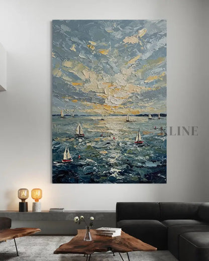 Sunburst on the Swell - Hand Painting