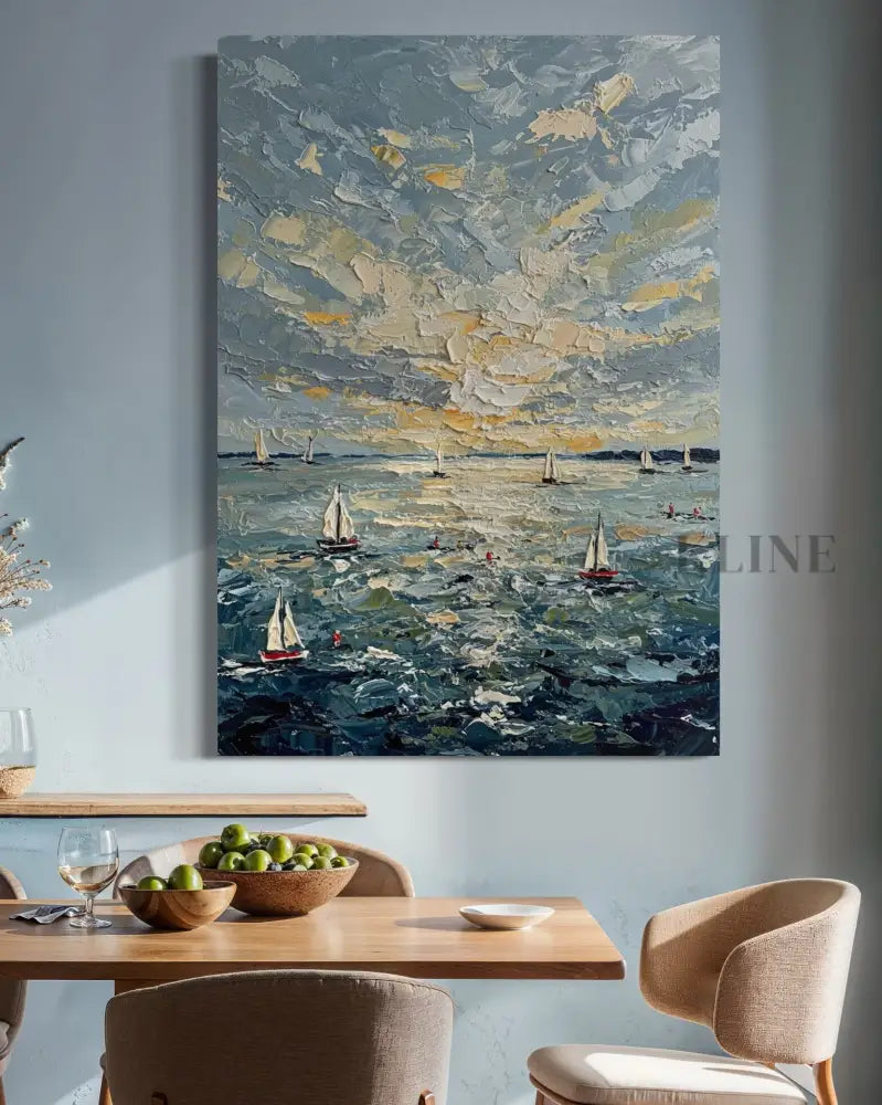 Sunburst on the Swell - Hand Painting 