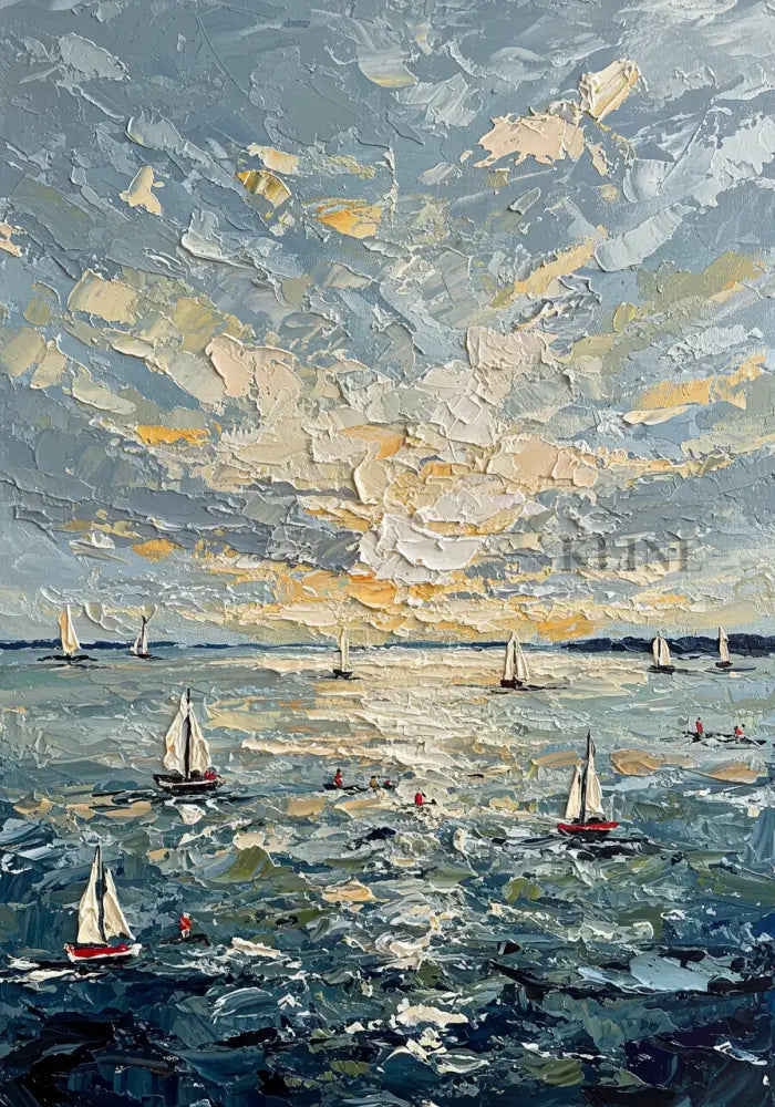 Sunburst on the Swell - Hand Painting