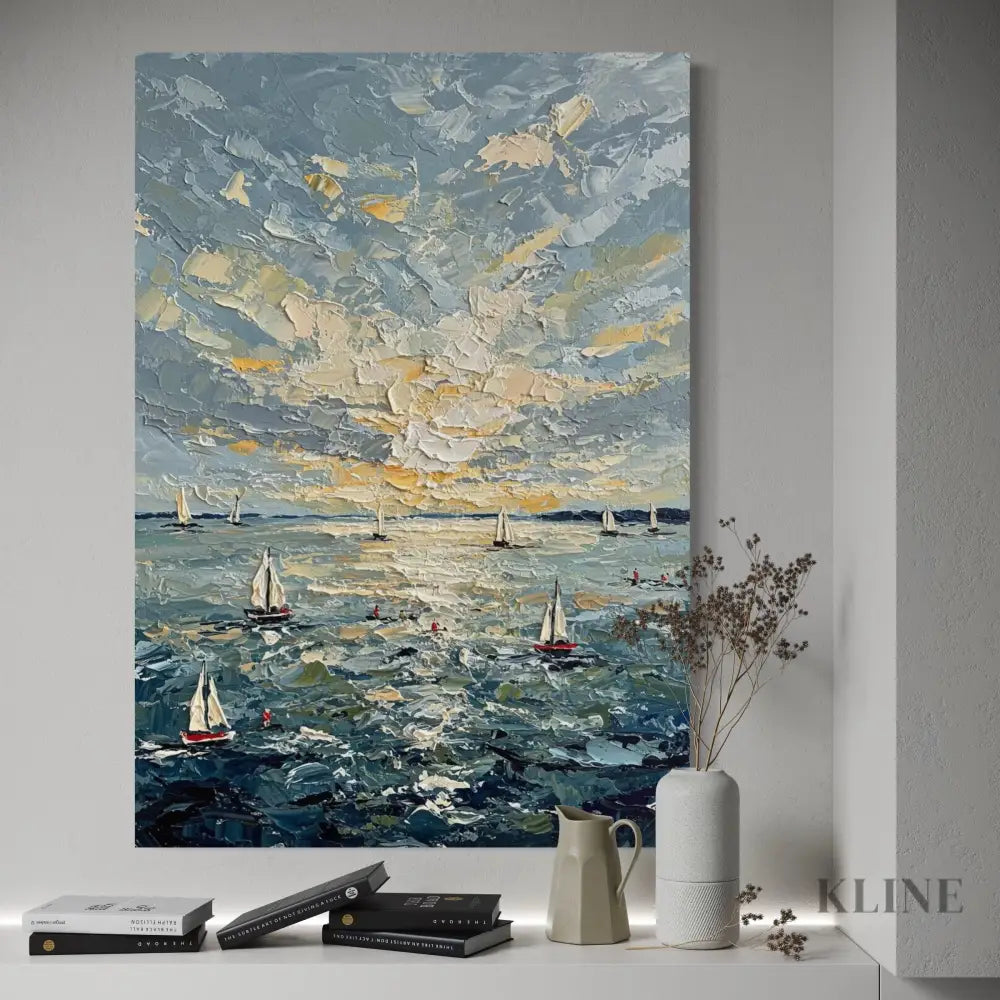 Sunburst on the Swell - Hand Painting