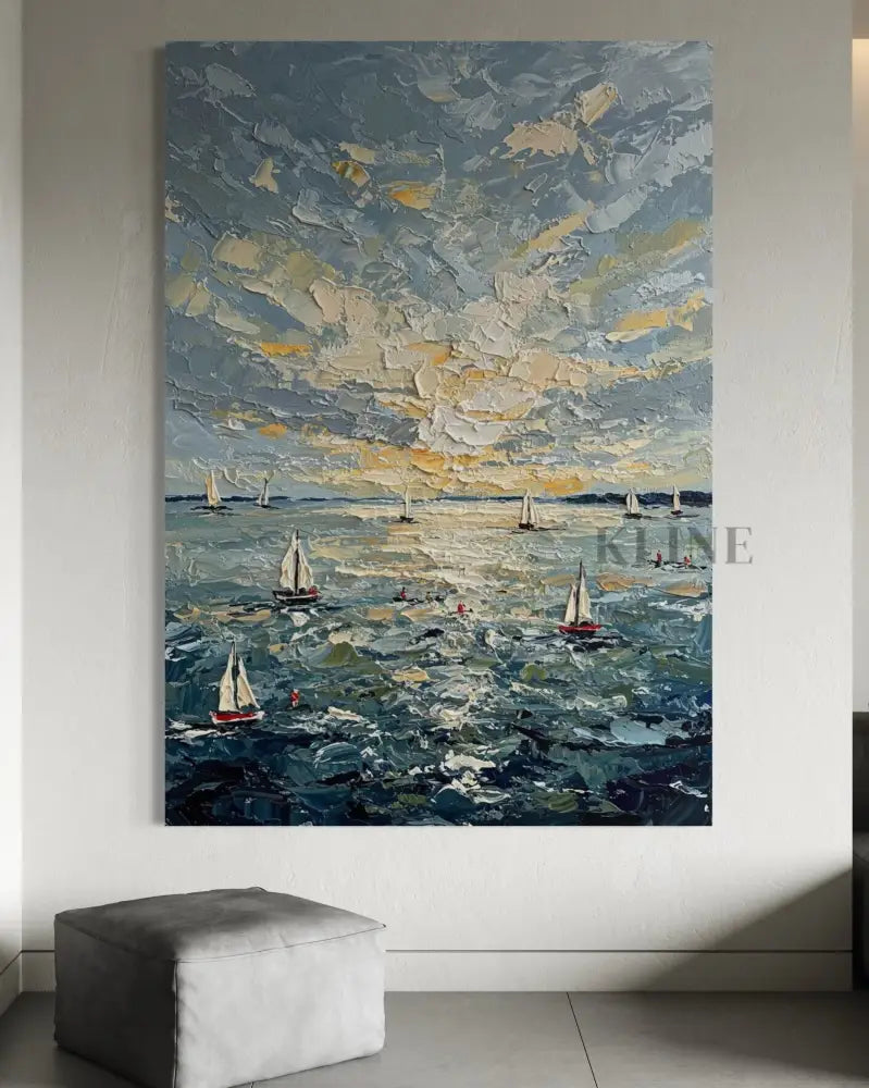 Sunburst on the Swell - Hand Painting