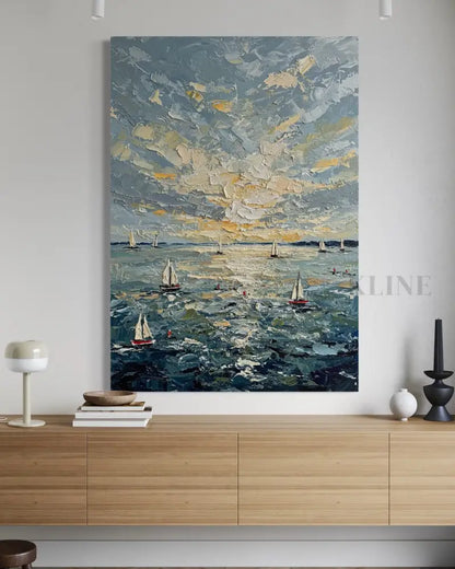 Sunburst on the Swell - Hand Painting
