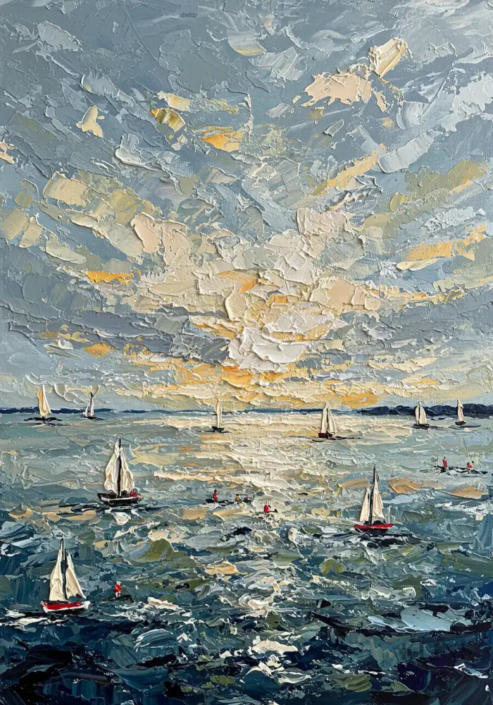 Sunburst on the Swell - Hand Painting 
