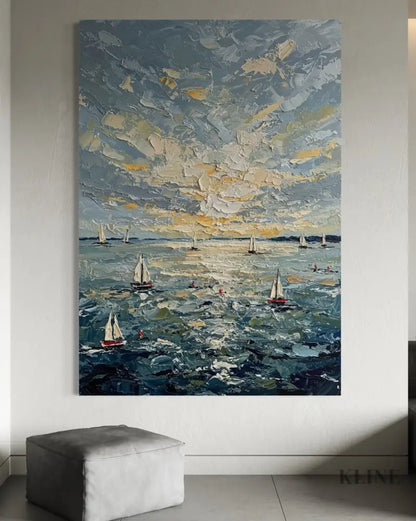 Sunburst on the Swell - Hand Painting