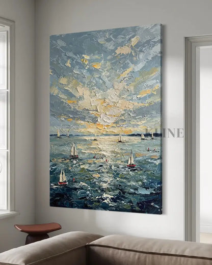 Sunburst on the Swell - Hand Painting