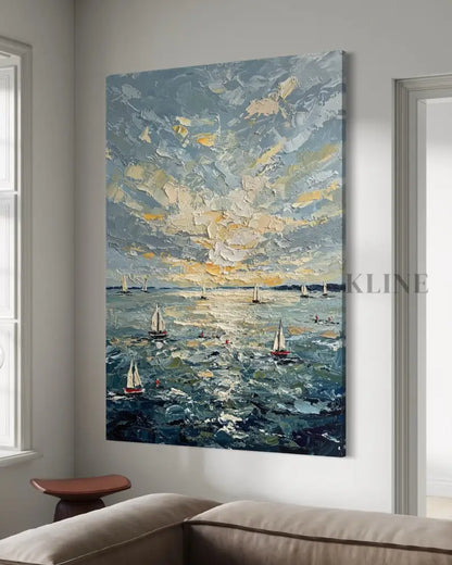 Sunburst on the Swell - Hand Painting
