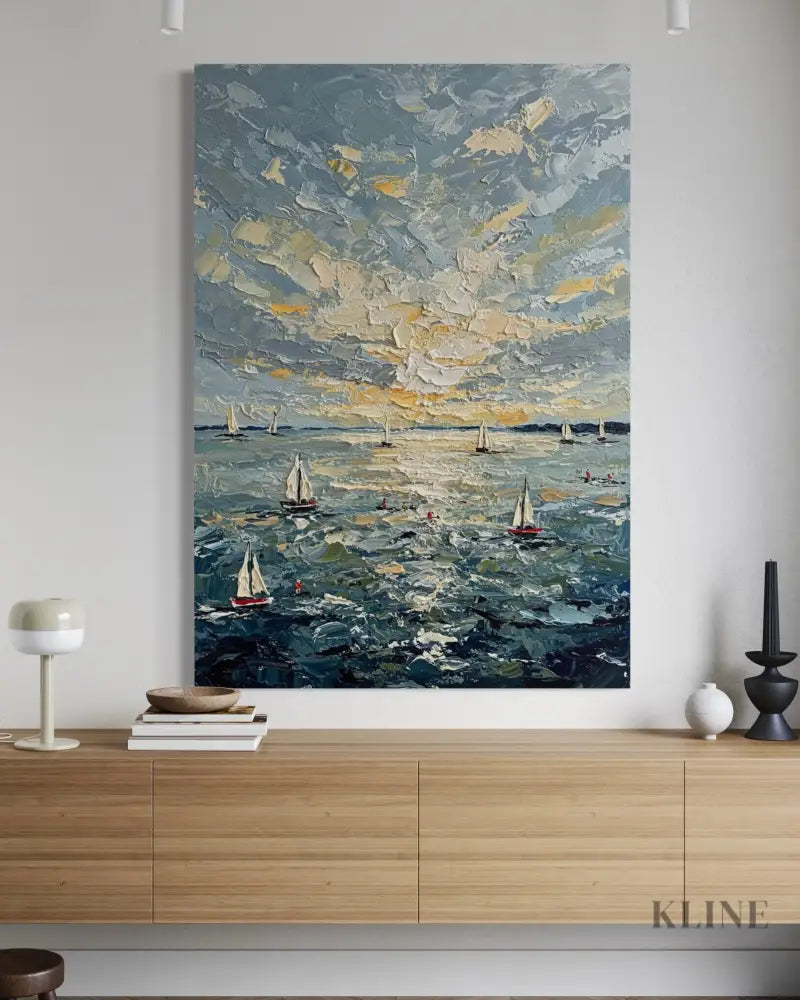 Sunburst on the Swell - Hand Painting 