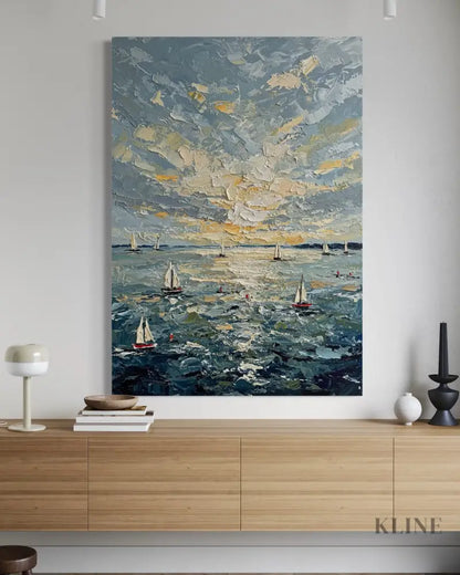 Sunburst on the Swell - Hand Painting