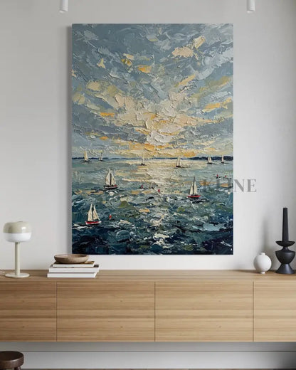 Sunburst on the Swell - Hand Painting