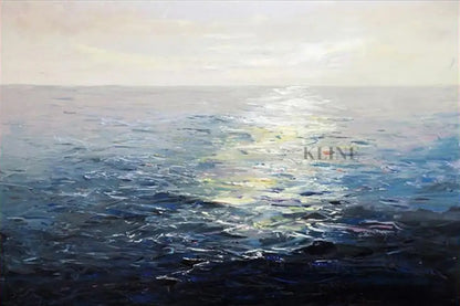 Sunlit Currents - Hand Painting