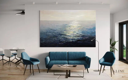 Sunlit Currents - Hand Painting