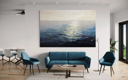 Sunlit Currents - Hand Painting