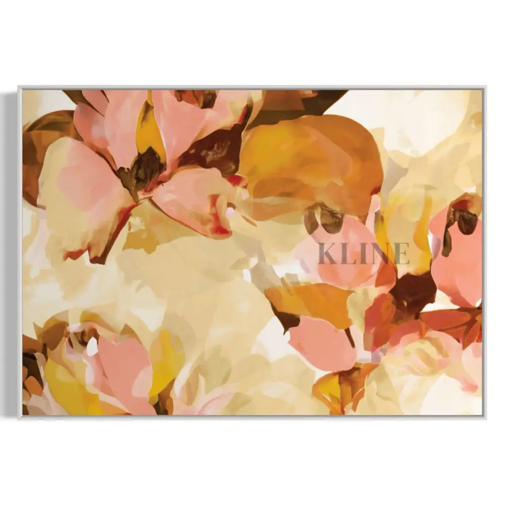 Sunny Floral - Hand Painting Leinwand-Wandkunst