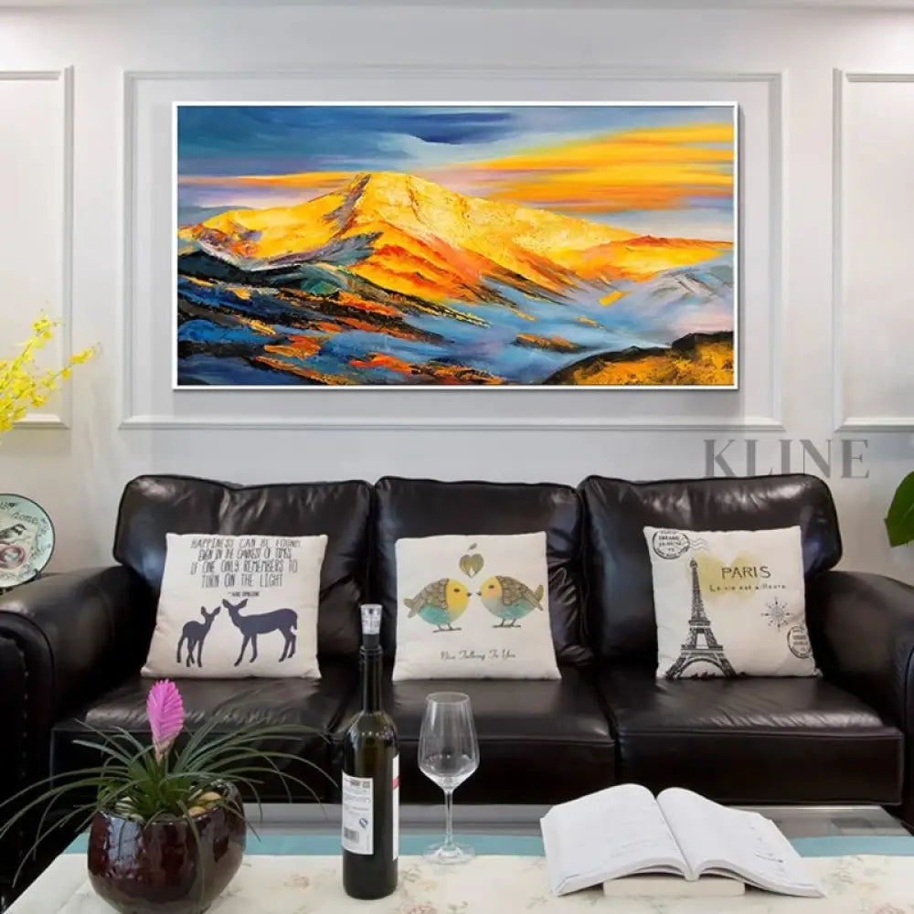 Sunrise Never Lies - Kline Collective Arte de pared de montañas