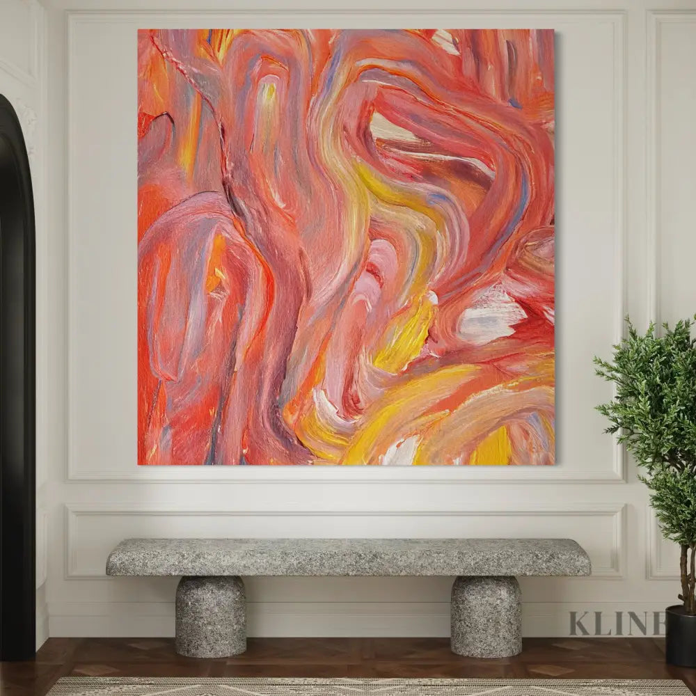 Sunset Swirls - Hand Painting