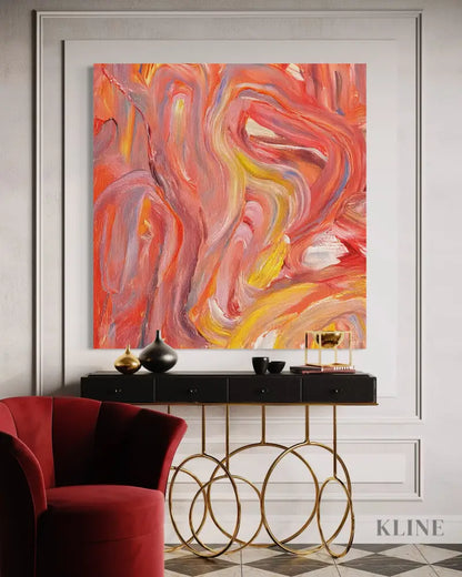 Sunset Swirls - Hand Painting