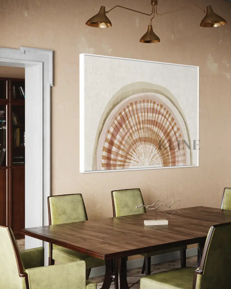 Sunshine Rainbow - Hand Painting Dining Room Wall Art
