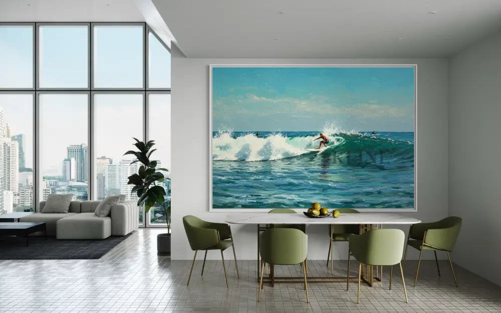 Surf Game - Hand Painting Lounge Wall Art