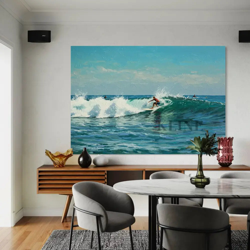 Surf Game - Hand Painting Lounge Wall Art