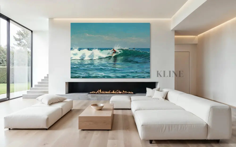 Surf Game - Hand Painting Lounge Wall Art