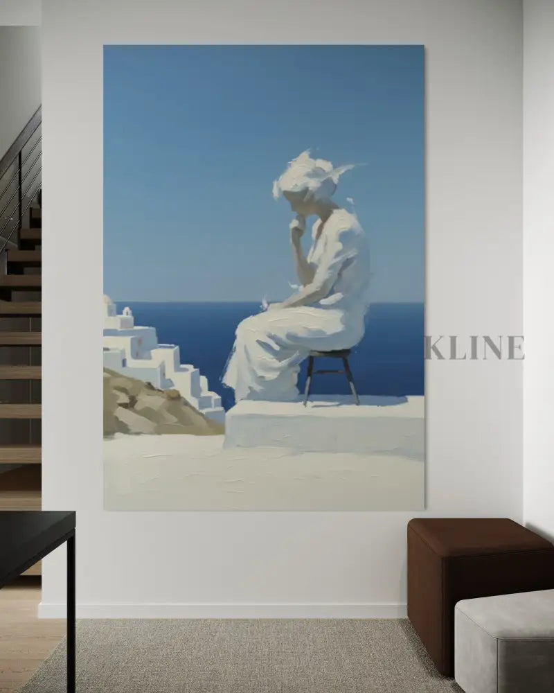 Suspended in Thought - Hand Painting لوحات فنية ولوحات جدارية عمودية