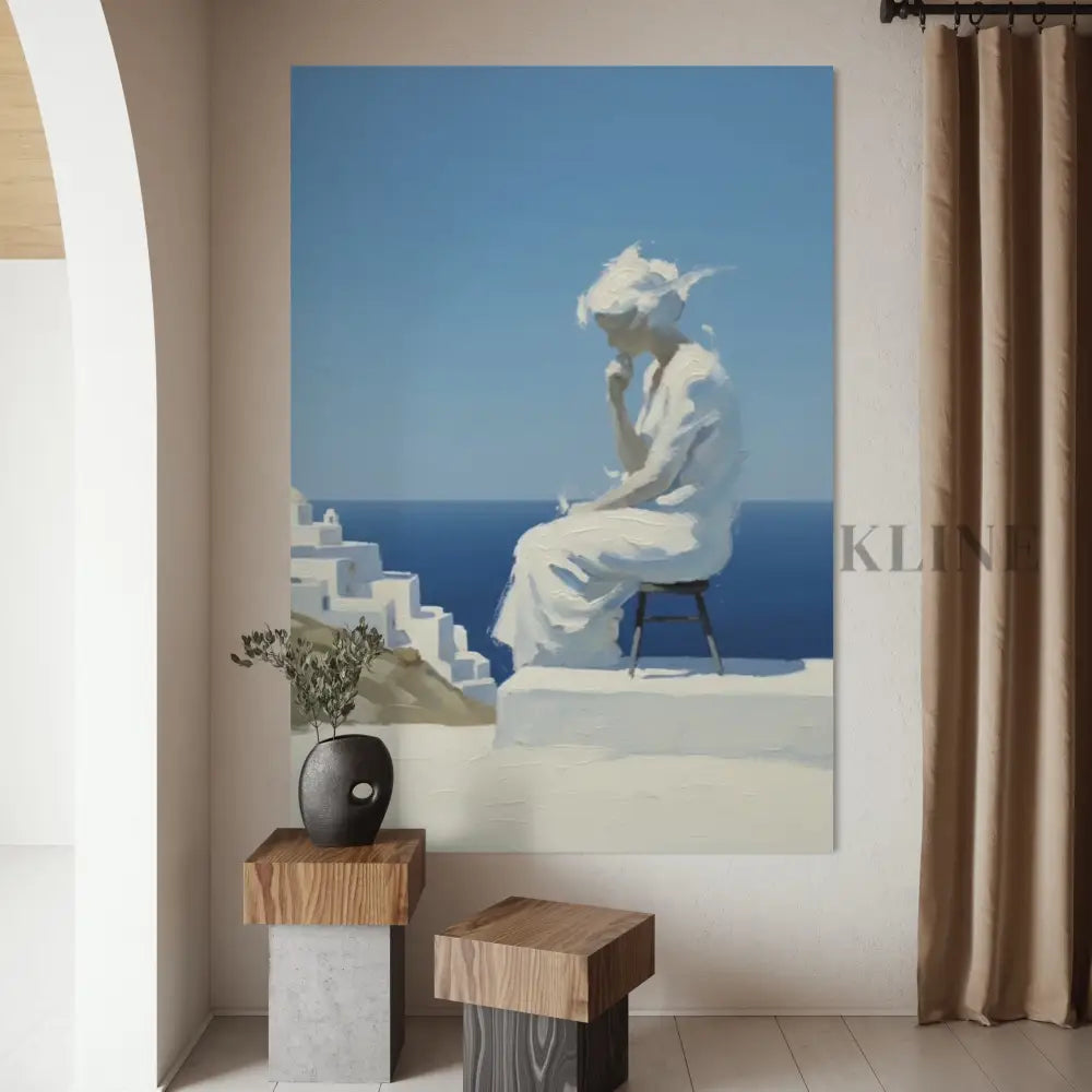 Suspended in Thought - Hand Painting لوحات فنية ولوحات جدارية عمودية