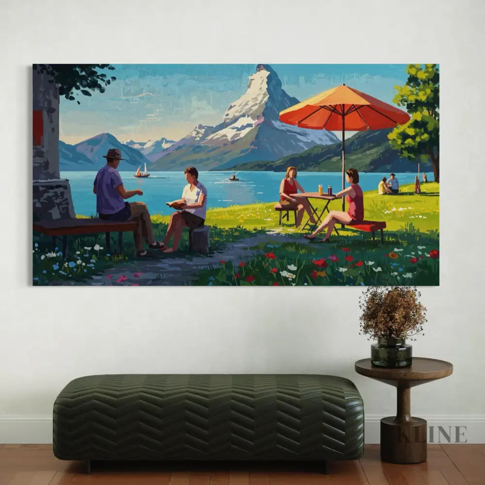 Swiss Picnic - Hand Painting 